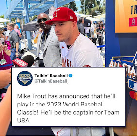 Mike Trout Team USA in the Team 2023 Baseball Classic